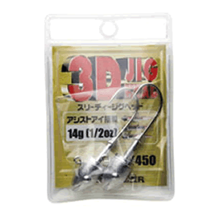 ECOGEAR 3D JIG HEAD 3/4oz (21.0g) (2 pcs/pack) - Britannic Trade