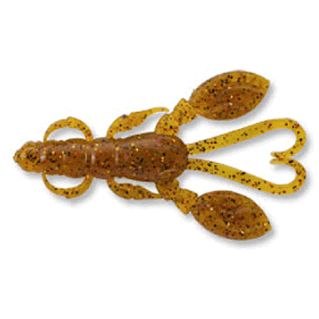 ECOGEAR KASAGO SHOKUNIN ROCK CLAW 2" 65mm (5 pcs/pack) 005 PUMPKIN RED+COPPER+BLACK FLK. saltwater fishing lure