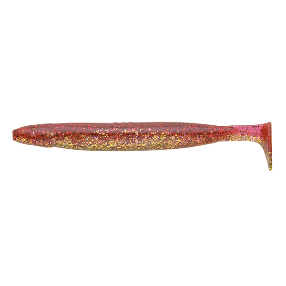 ECOGEAR POWER SHAD 4" 100mm (7 pcs/pack) 329 UV MASUME RED saltwater fishing lure