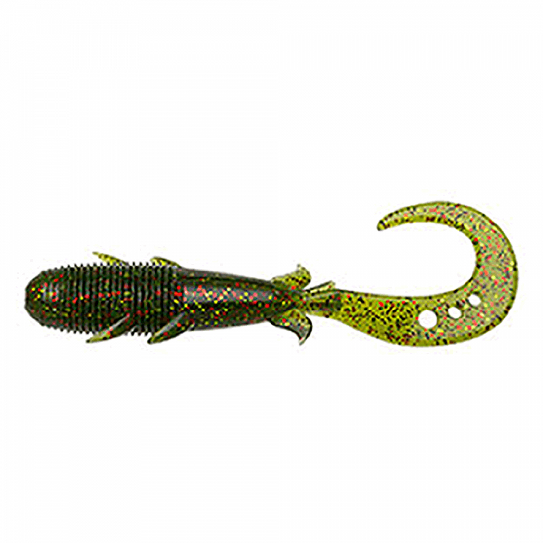 ECOGEAR KIJIHATA GRUB 4" 76mm (8 pcs/pack) 370 KELP JUNGLE CHOICE saltwater fishing lure