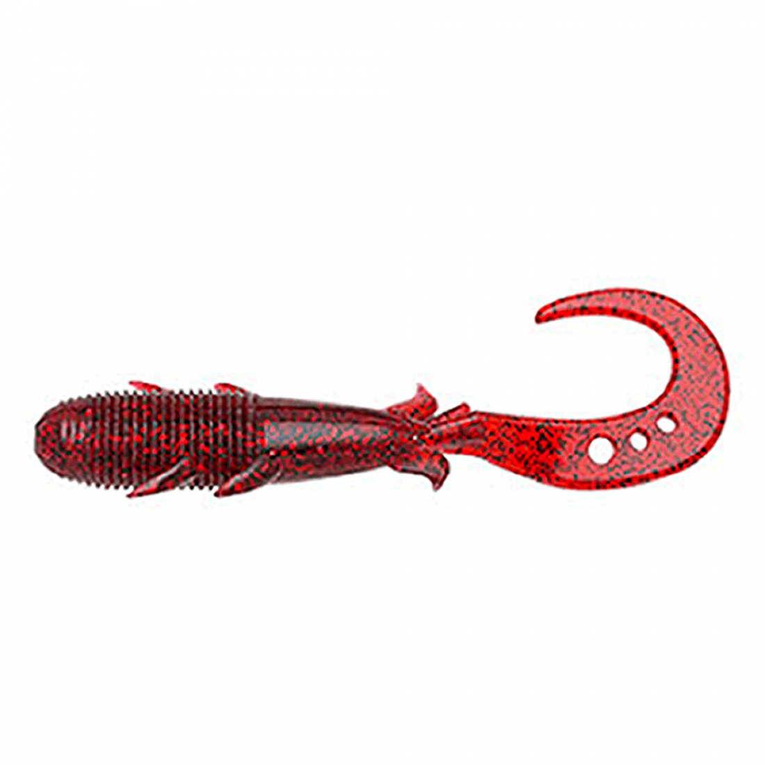 ECOGEAR KIJIHATA GRUB 4" 76mm (8 pcs/pack) 372 SANRIKU RIAS RED II saltwater fishing lure