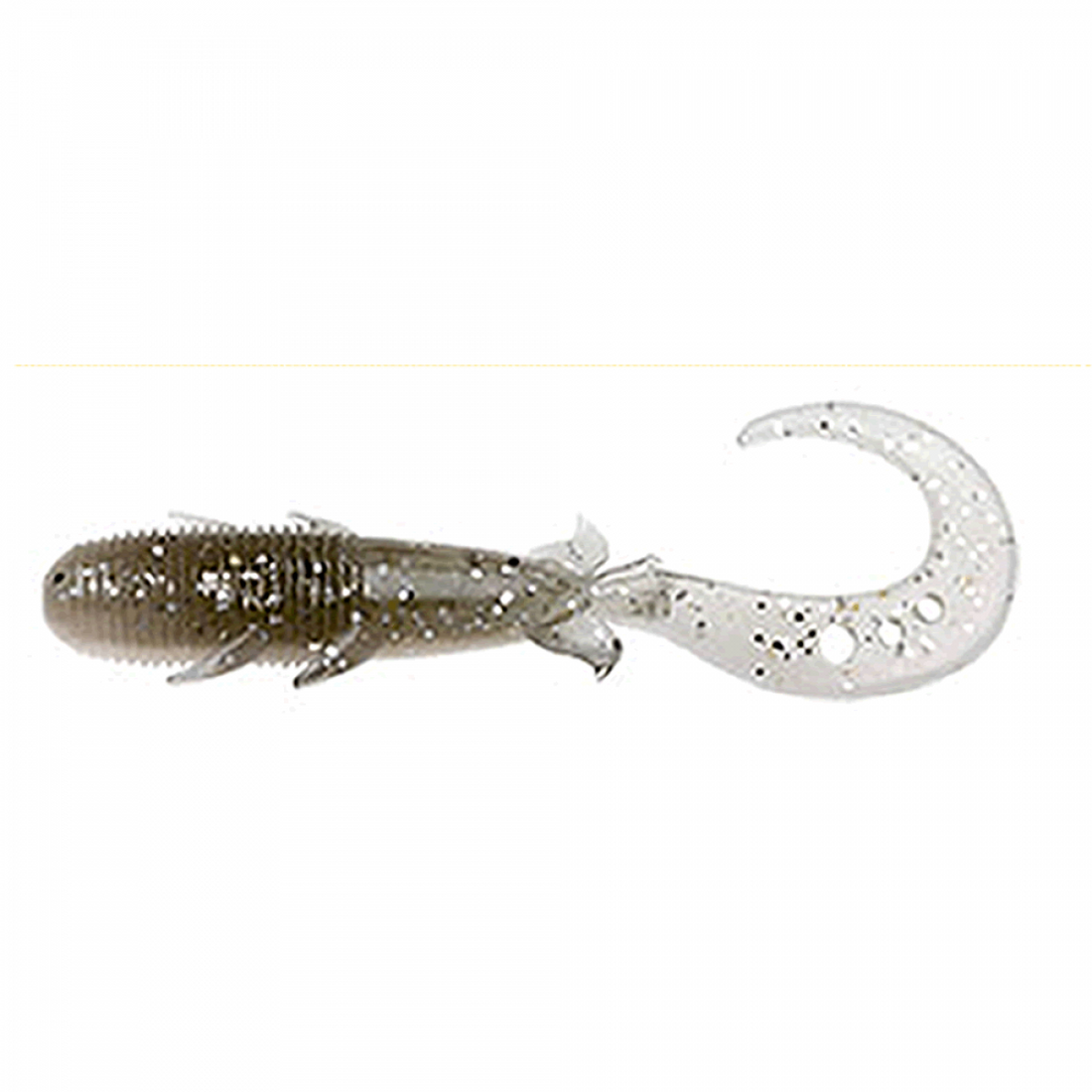 ECOGEAR KIJIHATA GRUB 4.5" 88mm (8 pcs/pack) 115 PEARL/SMOKE SILVER GLT.BACK saltwater fishing lure