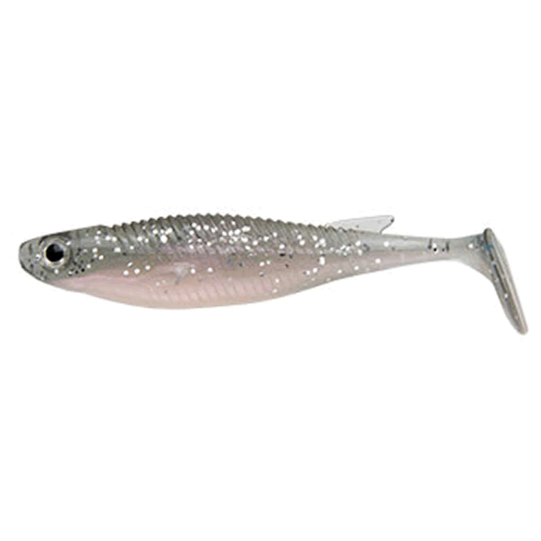 ECOGEAR BALT 4" 102mm (5 pcs/pack) 115 PEARL/SMOKE SILVER GLT.BACK saltwater fishing lure