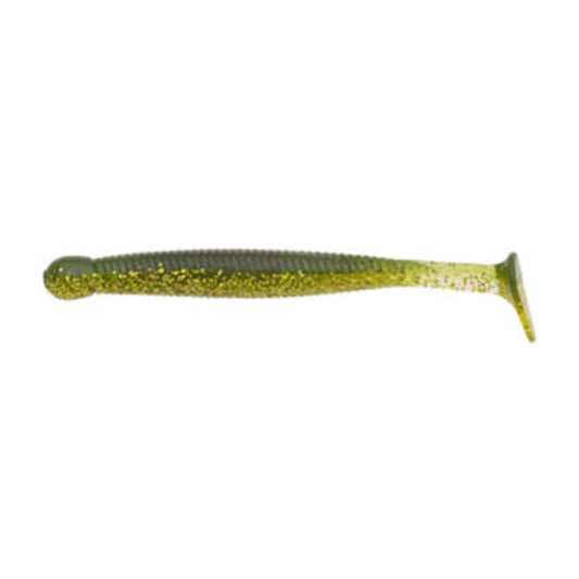 ECOGEAR GRASS MINNOW-M 2-1/2" 64mm (10 pcs/pack) 413 TUYAIRO GREEN GOLD