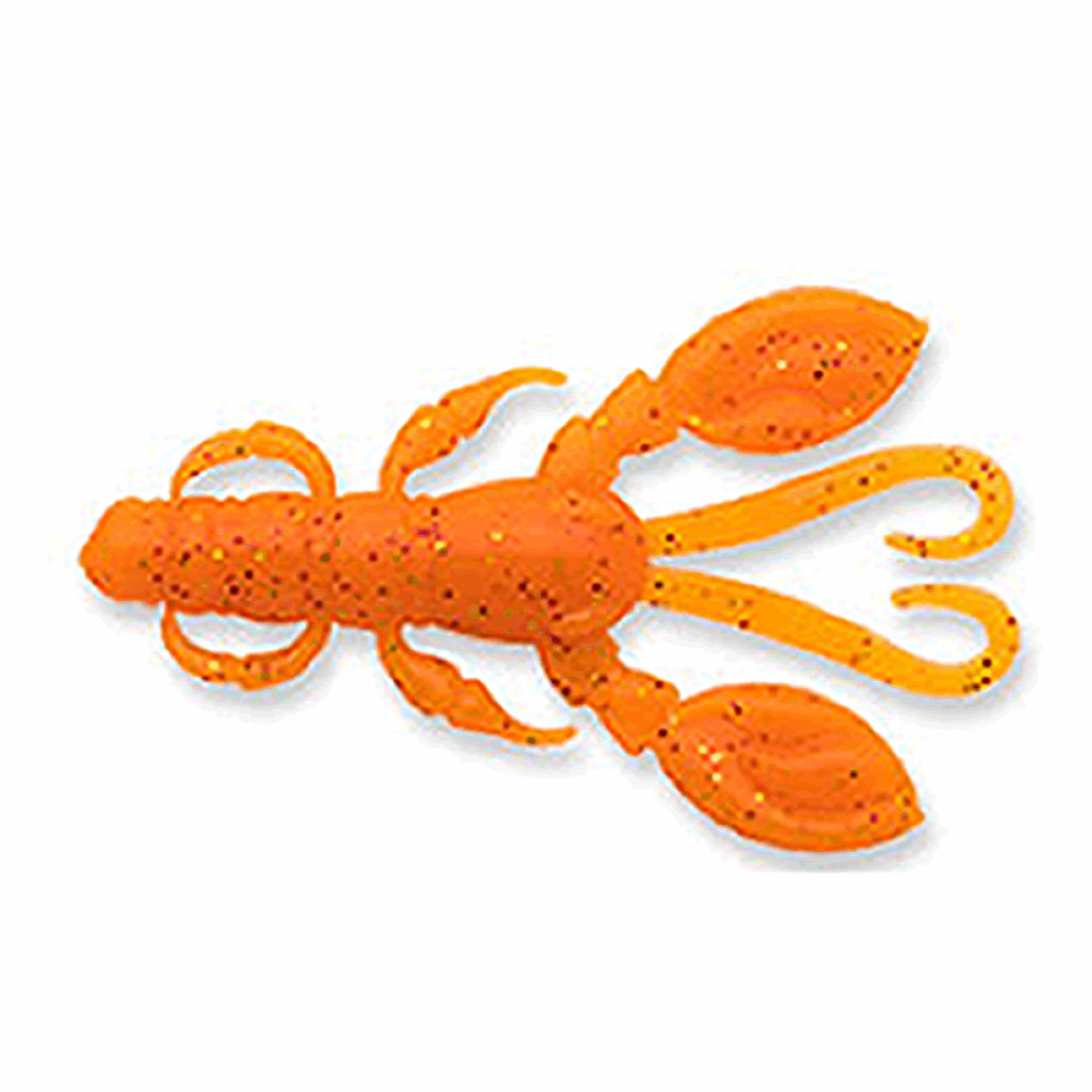 ECOGEAR KASAGO SHOKUNIN ROCK CLAW 2" 65mm (5 pcs/pack) 432 HOT ORANGE GLOW (LUMINOUS) saltwater fishing lure