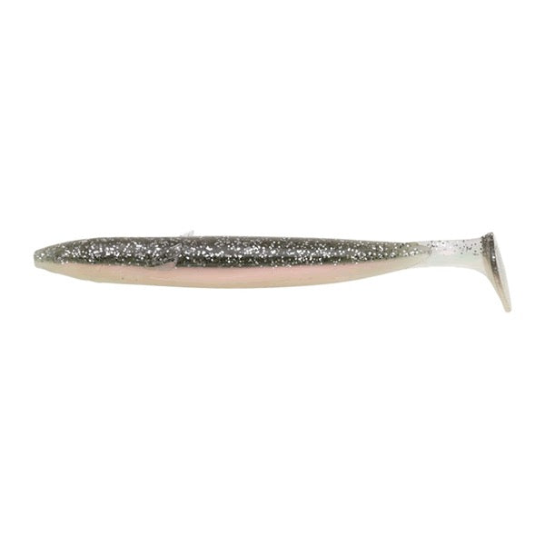 ECOGEAR POWER SHAD 6.0 (5 pcs / pack) 115 PEARL/SMOKE SILVER GLT. BACK