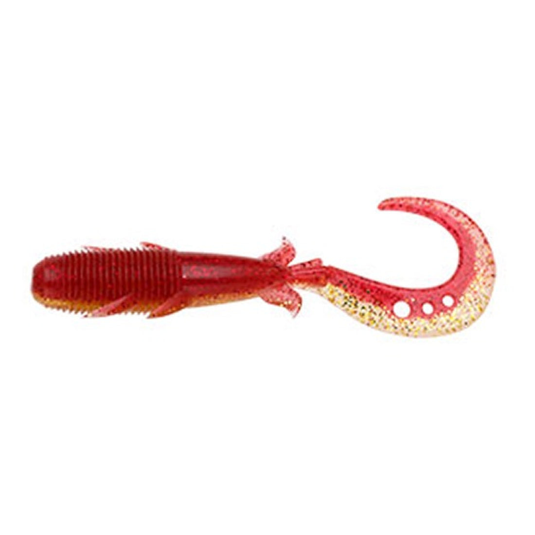 ECOGEAR KIJIHATA GRUB 4" 76mm (8 pcs/pack) 365 AKAKIN saltwater fishing lure
