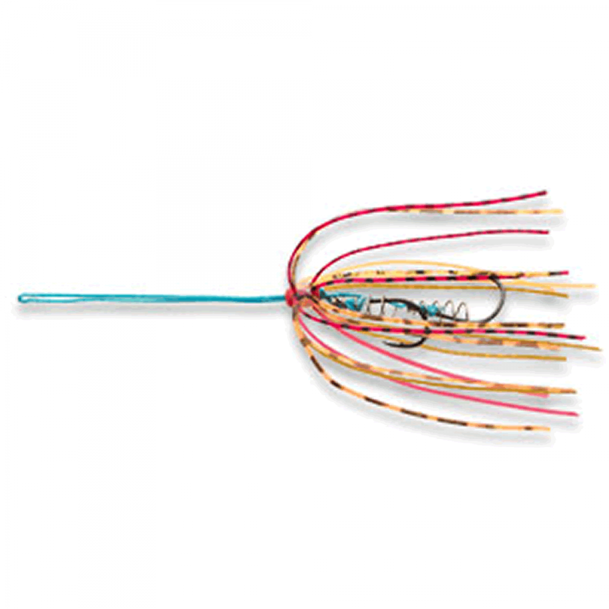 ECOGEAR AQURABA RIG KUWASE (3 pcs/pack) AK02 ORANGE RED TIGER