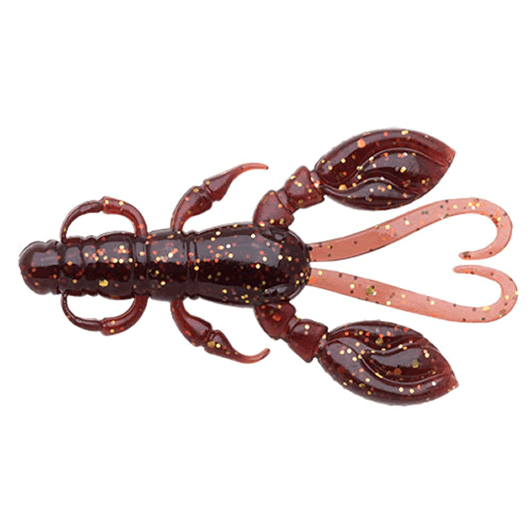 ECOGEAR ROCK CLAW 2" 65mm (8 pcs/pack) 468 SPARKLE CHERRY BRANDY saltwater fishing lure
