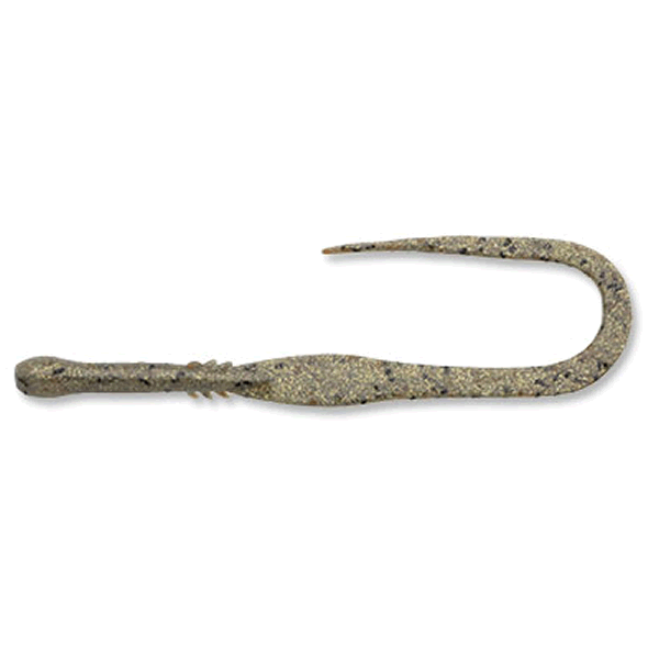 ECOGEAR JUKUSEI TAIRABA AQUA KUWASE CURLY SLIM (PREMIUM) 75mm (12 pcs/pack) J16 SMOKE GOLD (LUMINOUS) saltwater fishing lure