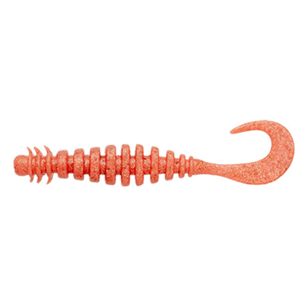 ECOGEAR ECOGEAR JUKUSEI AQUA RING MAX 3.8" 97mm (6 pcs/pack) J18 ORANGE GOLD saltwater fishing lure