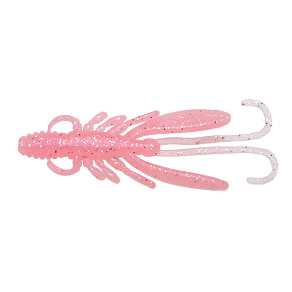 ECOGEAR BUG ANTS 3" 82mm (8 pcs/pack) 524 HOKURIKU CLEAR PINK GLOW HOLO (LUMINOUS) saltwater fishing lure