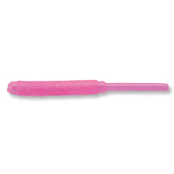 ECOGEAR MEBARU SHOKUNIN STRAW TAIL GRUB 2" 50mm (9 pcs/pack) 019 PINK GROW(LUMINOUS) saltwater fishing lure