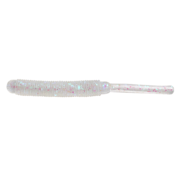 ECOGEAR MEBARU SHOKUNIN STRAW TAIL GRUB 2" 50mm (9 pcs/pack) 228 PURE CLEAR HOLO saltwater fishing lure