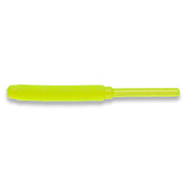 ECOGEAR MEBARU SHOKUNIN STRAW TAIL GRUB 2" 50mm (9 pcs/pack) 377 CLEAR LEMON saltwater fishing lure