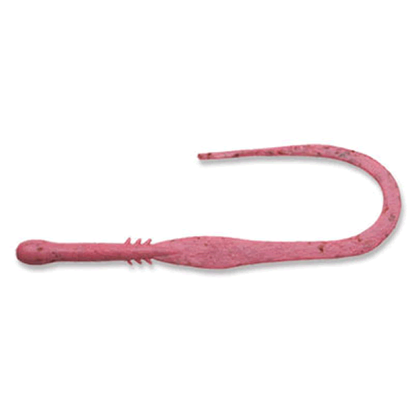 ECOGEAR JUKUSEI TAIRABA AQUA KUWASE CURLY SLIM (PREMIUM) 75mm (12 pcs/pack) J10 PINK (LUMINOUS) saltwater fishing lure
