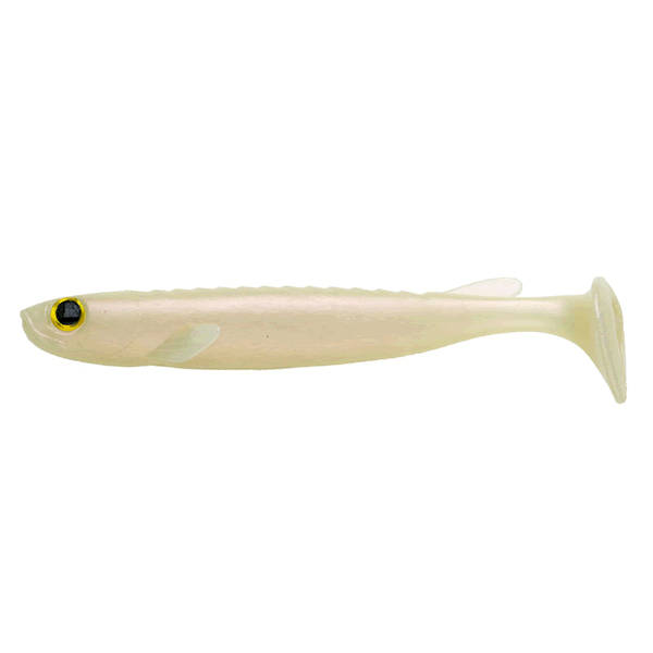 ECOGEAR CELT 3.5" 88mm (6 pcs/pack) 010 PEARL GLOW (LUMINOUS) saltwater fishing lure