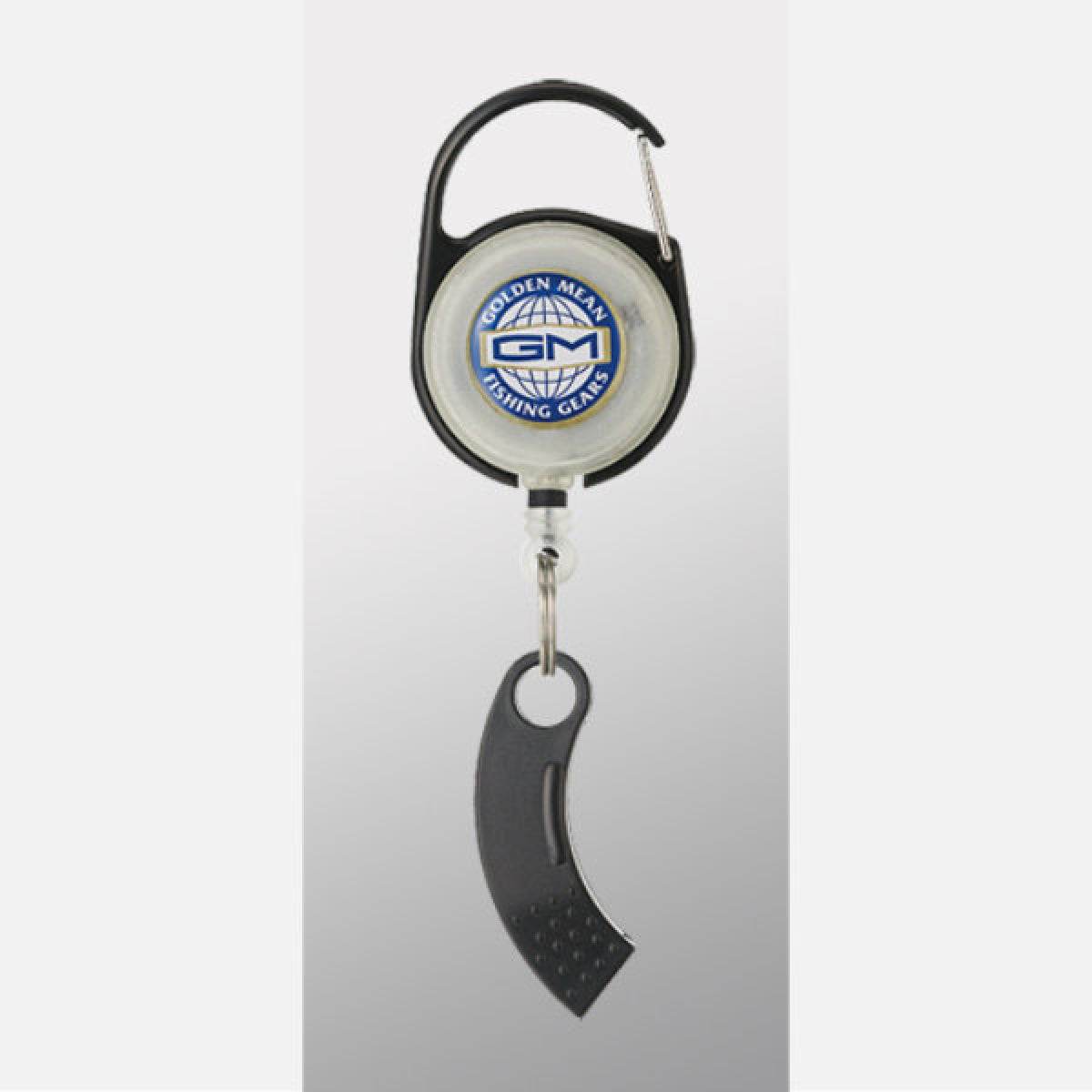 Golden Mean GM PIN ON REEL + LINE CUTTER REEL/75m : 17.3g CUTTER/45mm : 2.9g #BLACK - Britannic Trade