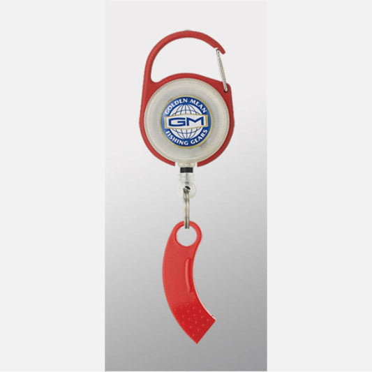 Golden Mean GM PIN ON REEL + LINE CUTTER REEL/75m : 17.3g CUTTER/45mm : 2.9g #RED - Britannic Trade