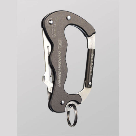 Golden Mean GM KARABINER SCISSORS H90 x W52mm : 63g #GUN METAL - Britannic Trade
