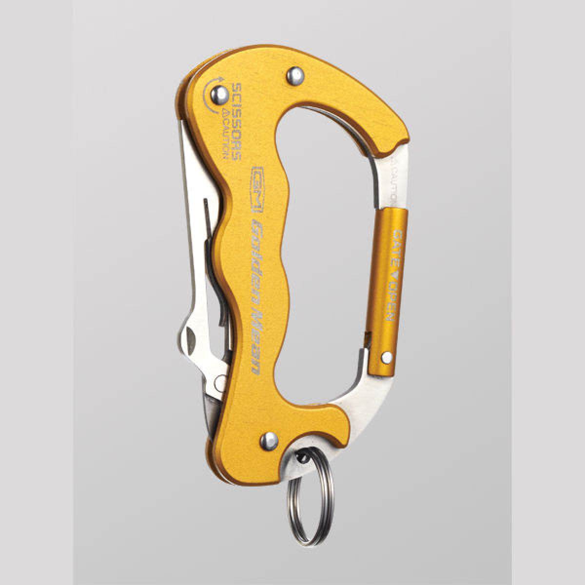 Golden Mean GM KARABINER SCISSORS H90 x W52mm : 63g #GOLD - Britannic Trade