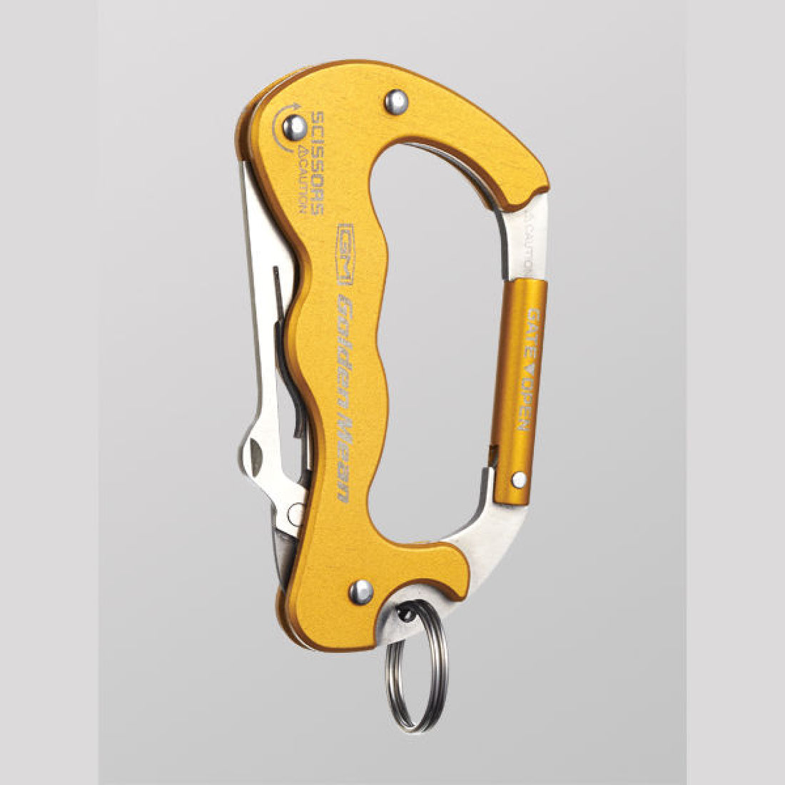 Golden Mean GM KARABINER SCISSORS H90 x W52mm : 63g #GOLD fishing accessory