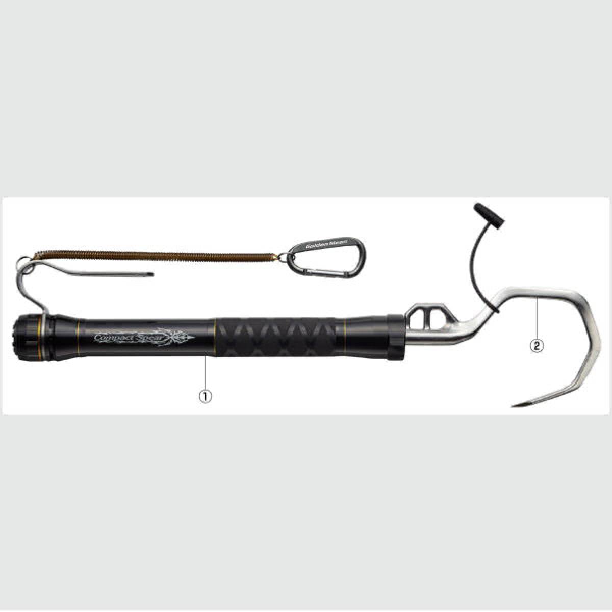 Golden Mean GM COMPACT SPEAR + ULTIMATE GAFF M SET SPEAR/1.95m : 300g GAFF/H190 : W106mm : 158g #BLACK - Britannic Trade