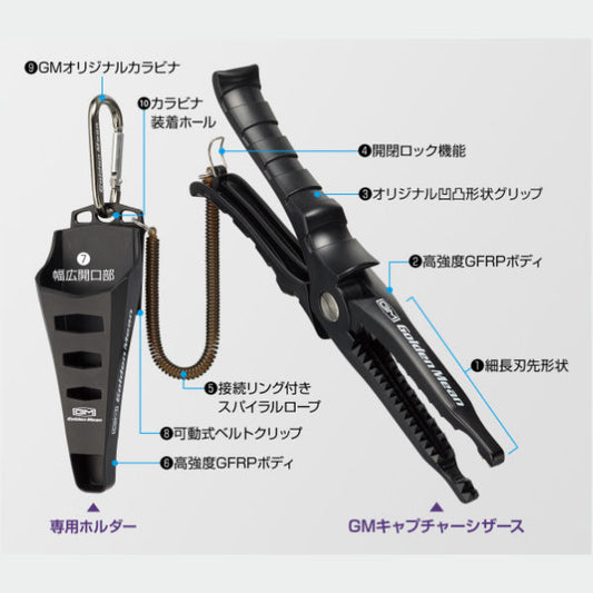 Golden Mean SCISSORS/247mm : 140g HOLDER/H160 : W57 : D51mm : 68g fishing accessory — photo 2