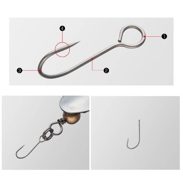 Golden Mean UC HOOK M : 12mm (5 pcs/pack) - Britannic Trade