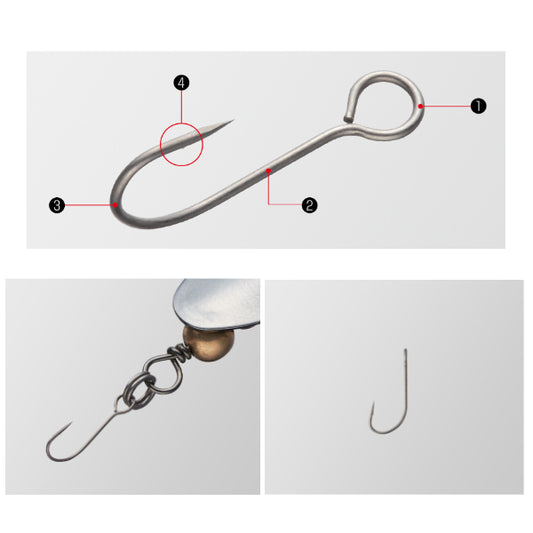 Golden Mean UC HOOK M : 12mm (5 pcs/pack) fishing terminal tackle — photo 2