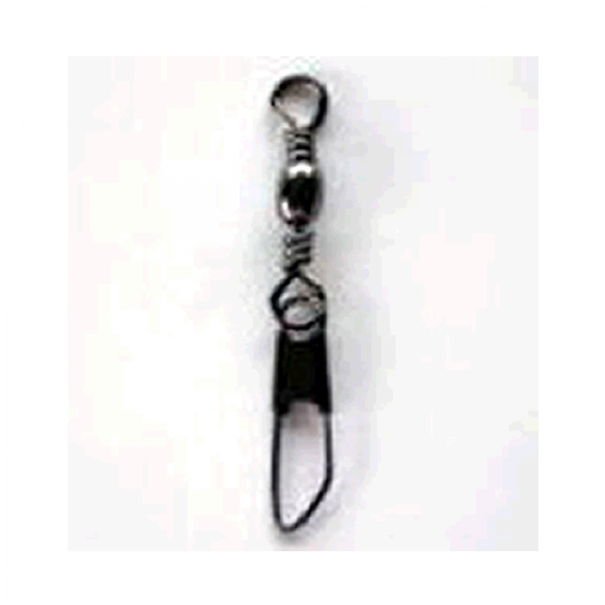 NT SWIVEL BRASS BARREL SWIVEL WITH SAFETY SNAP #2/0 (2 pcs/pack) BLACK