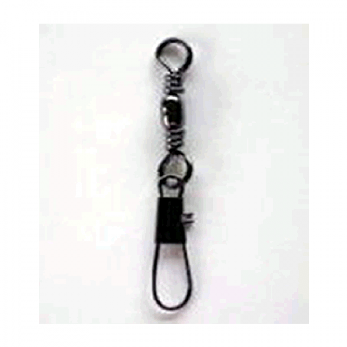 NT SWIVEL BRASS BARREL SWIVEL WITH INTERLOCK SNAP #6 (5 pcs/pack) BLACK