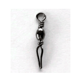 NT SWIVEL BRASS BARREL HARISU SWIVEL #8 (6 pcs/pack) BLACK - Britannic Trade