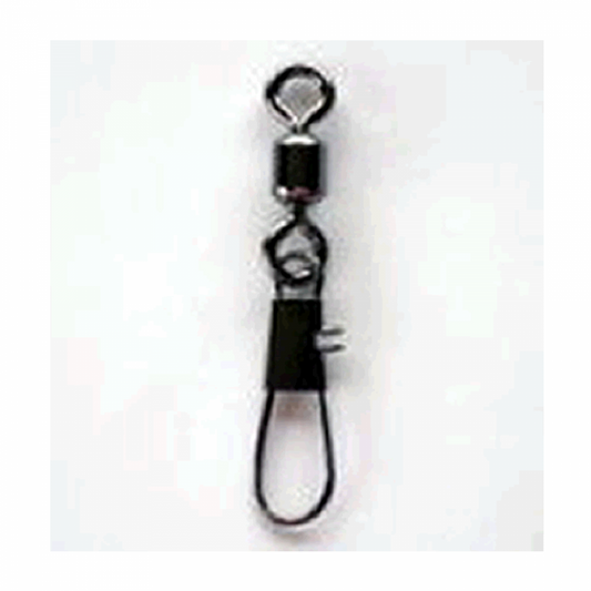 NT SWIVEL NT POWER SWIVEL WITH INTERLOCK SNAP #3/0 (2 pcs/pack) BLACK fishing terminal tackle — photo 2
