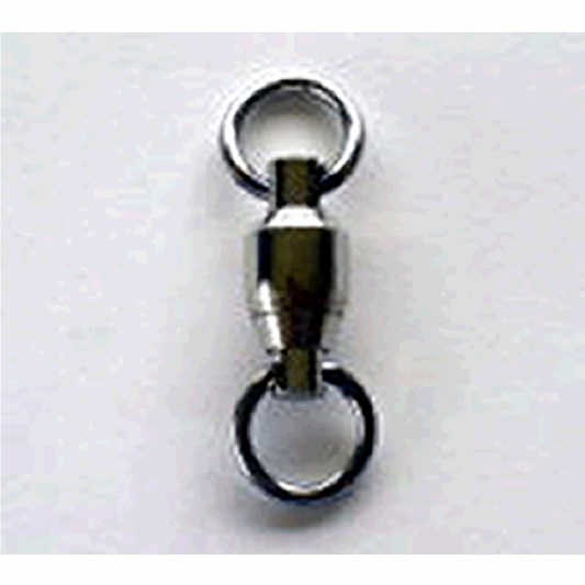 NT SWIVEL BALL BEARING SWIVEL WITH TWO RINGS #3 (4 pcs/pack) NICKEL fishing terminal tackle — photo 2