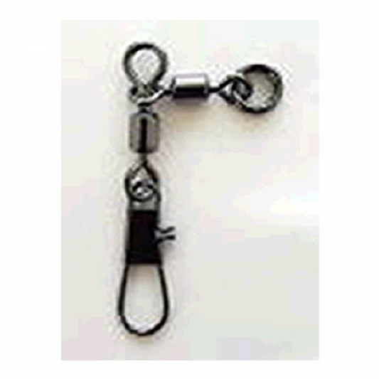 NT SWIVEL OCTOPUS SWIVEL SPECIAL S (3 pcs/pack) BLACK fishing terminal tackle — photo 2