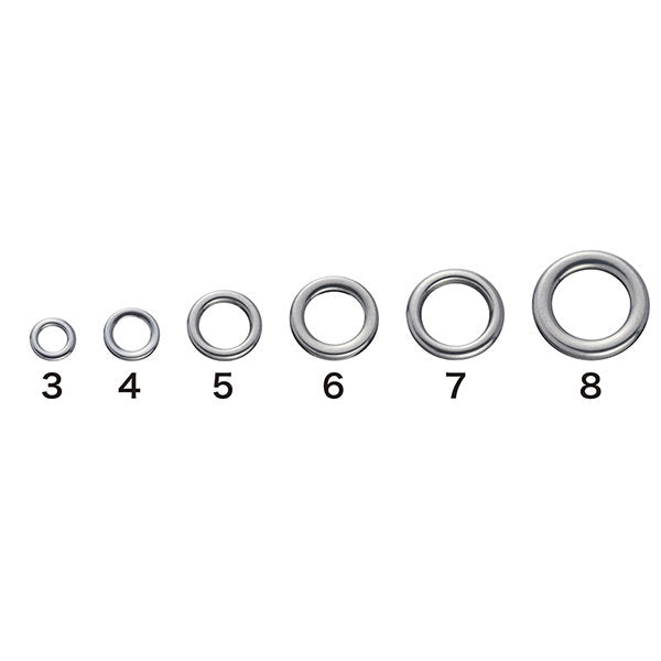 Shout! PRESS RING #5 : 155LB (9 pcs/pack) 74-PR fishing terminal tackle