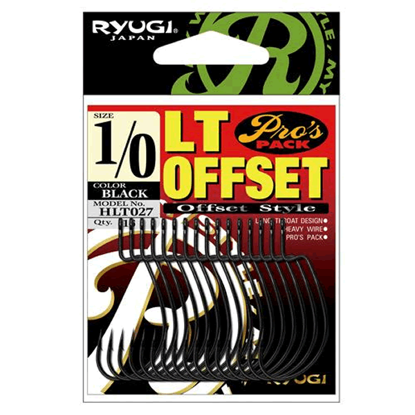 RYUGI LT OFFSET #1 (14 pcs/pack) BLACK fishing terminal tackle