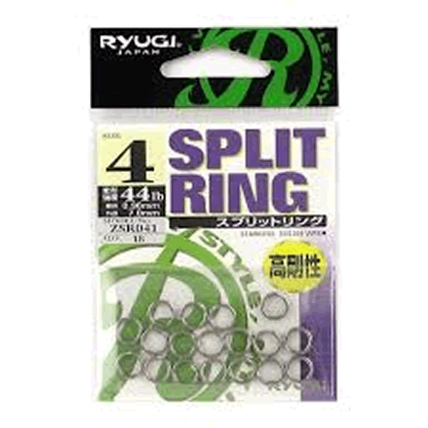 RYUGI R-SPLIT RING #4 (18 pcs/pack) fishing terminal tackle