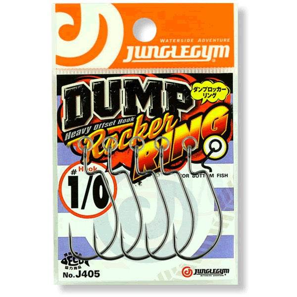 JUNGLEGYM DUMP ROCKER RING #1/0 (5 pcs/pack) BLACK - Britannic Trade