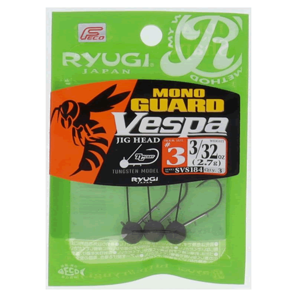 RYUGI MONO GUARD VESPA #3 3/32oz(2.7g) (3 pcs/pack) fishing terminal tackle