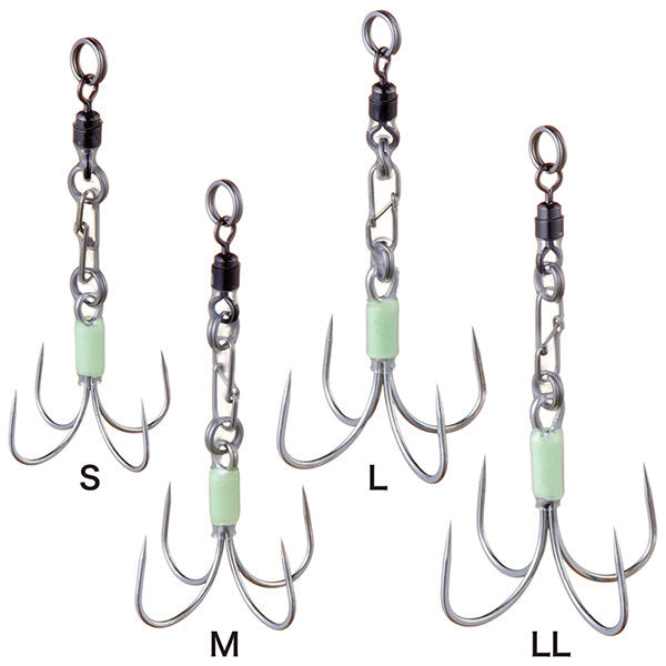 Shout! GLOW QUAD ASSIST LL (2 pcs/pack) 367GA fishing terminal tackle