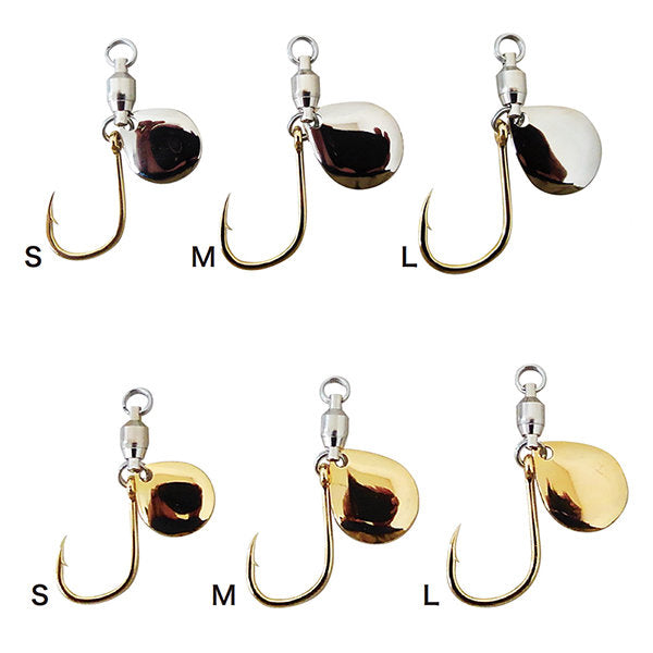 Shout! BLADE JIGGING SPARE HOOK L (2 pcs/pack) 368BS SILVER
