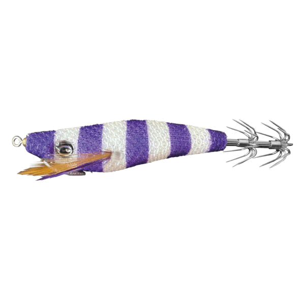 Egi-bow YARI DROPPER EGI #1.8 MURASAKI SHIRO ZEBRA(V)