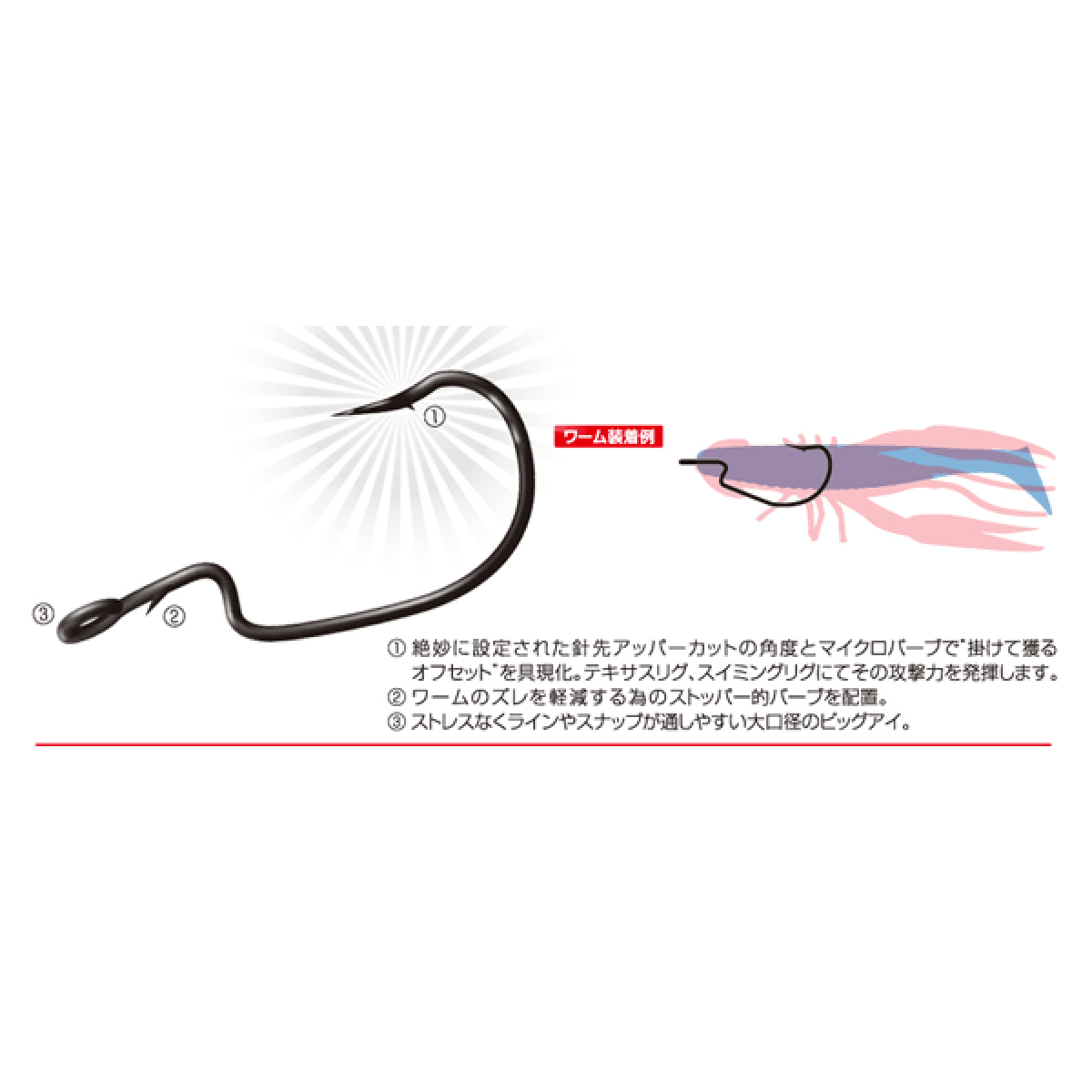 MAGBITE UPPER CUT OFFSET Jan-00 (7pcs / Pack) STEALTH RED - Britannic Trade