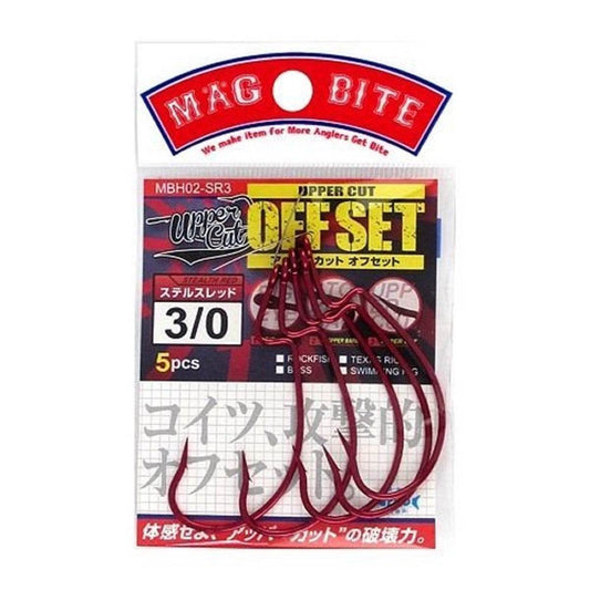MAGBITE UPPER CUT OFFSET Mar-00 (5pcs / Pack) STEALTH RED - Britannic Trade