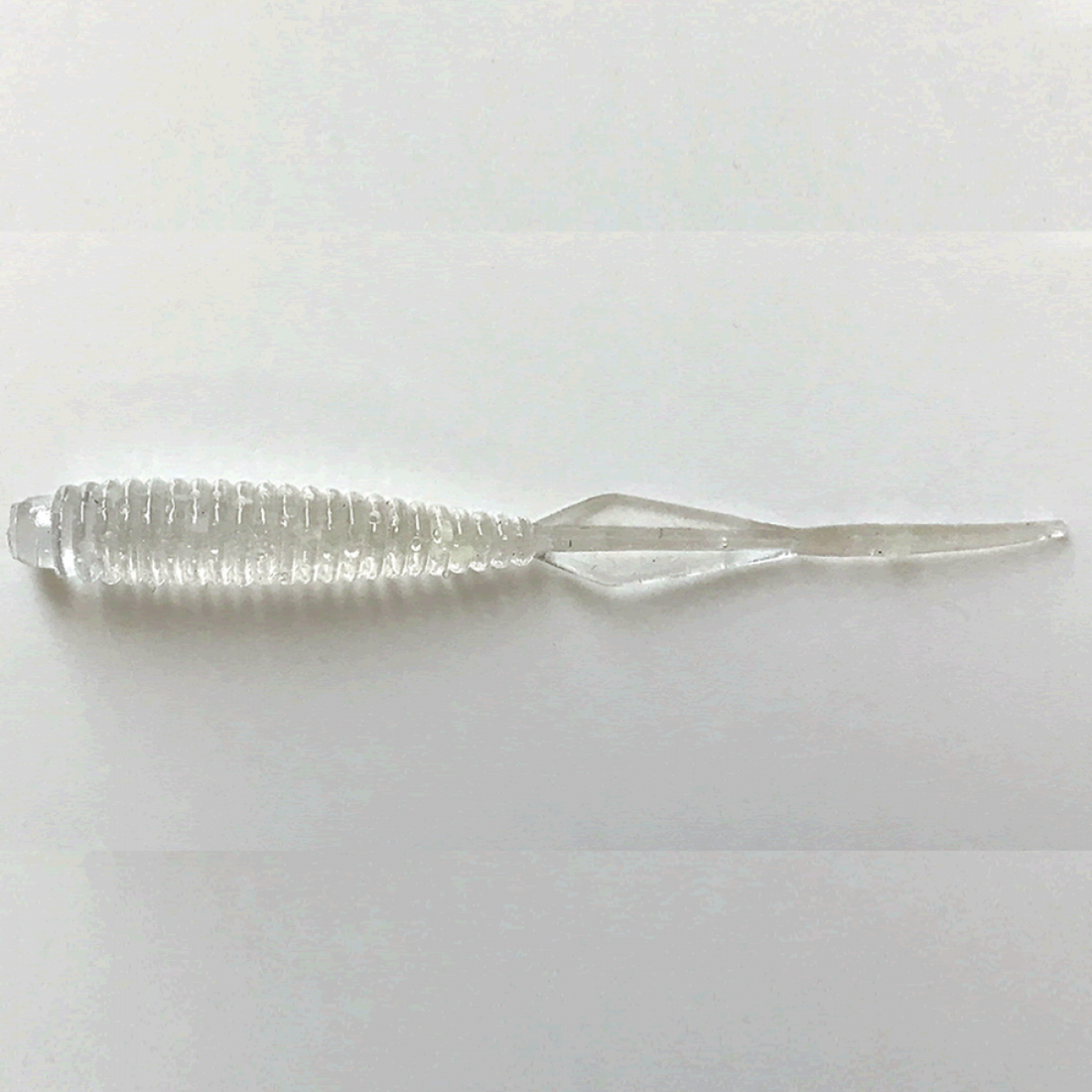 MAGBITE BOOTY SHAKE 2.5" (8 pcs/pack) 12 CLEAR GLOW LAME saltwater fishing lure