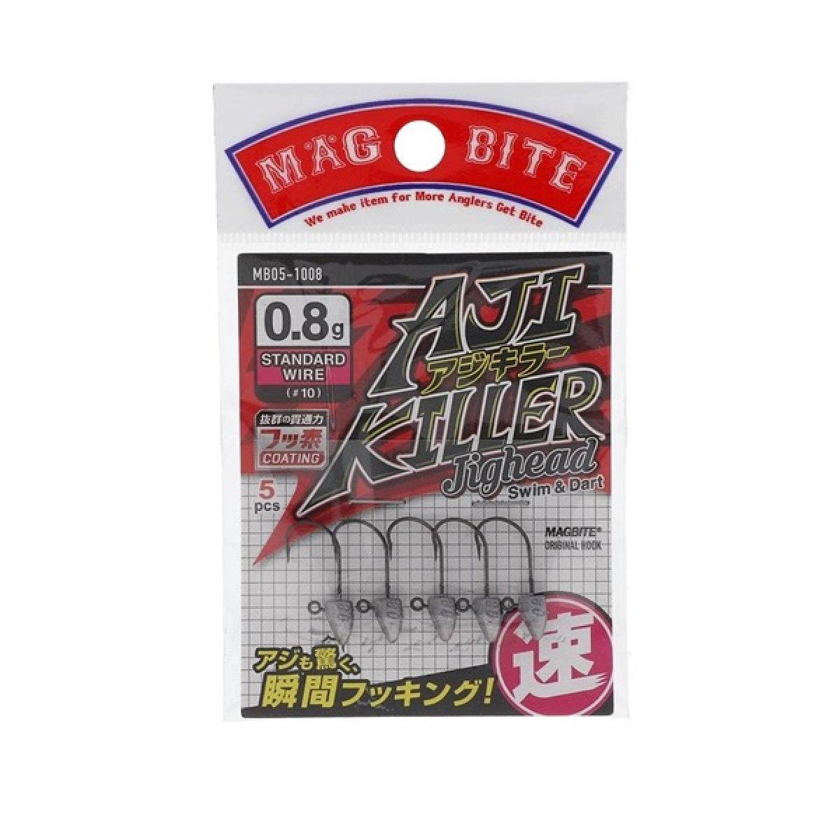 MAGBITE AJI KILLER JIGHEAD #10 - 0.8g (5pcs / Pack) - Britannic Trade