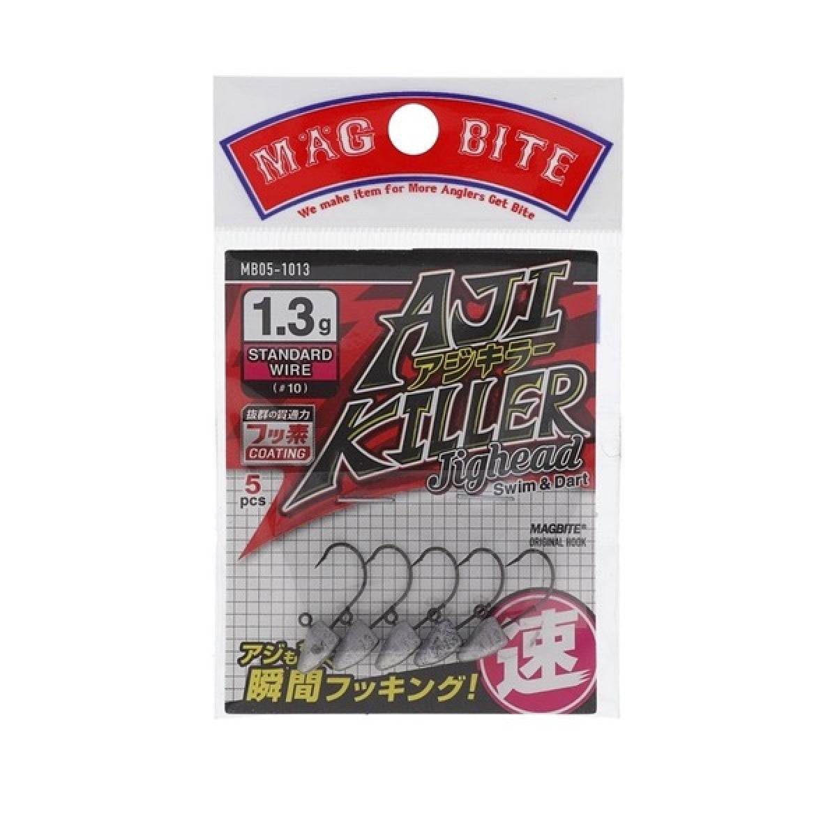 MAGBITE AJI KILLER JIGHEAD #10 - 1.3g (5pcs / Pack) - Britannic Trade