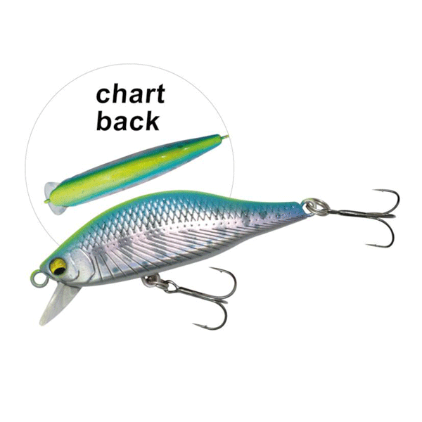 YAMANAMI A2 FLAT 45S 45mm : 4.2g MYL02 01 CHARTREUSE YAMAME